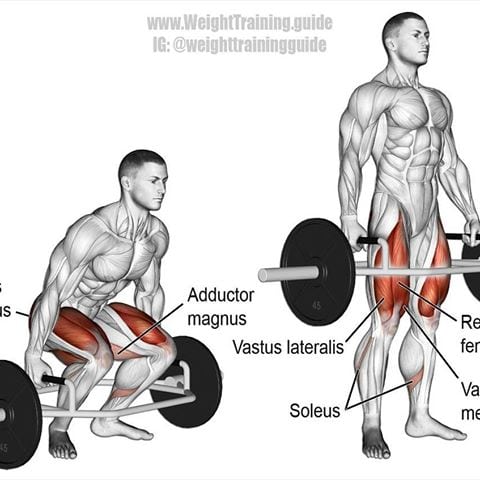 Hex Bar Deadlifting