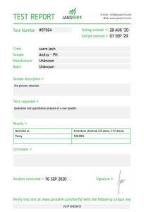 Jano ARIMISTANE Third Party Lab Test