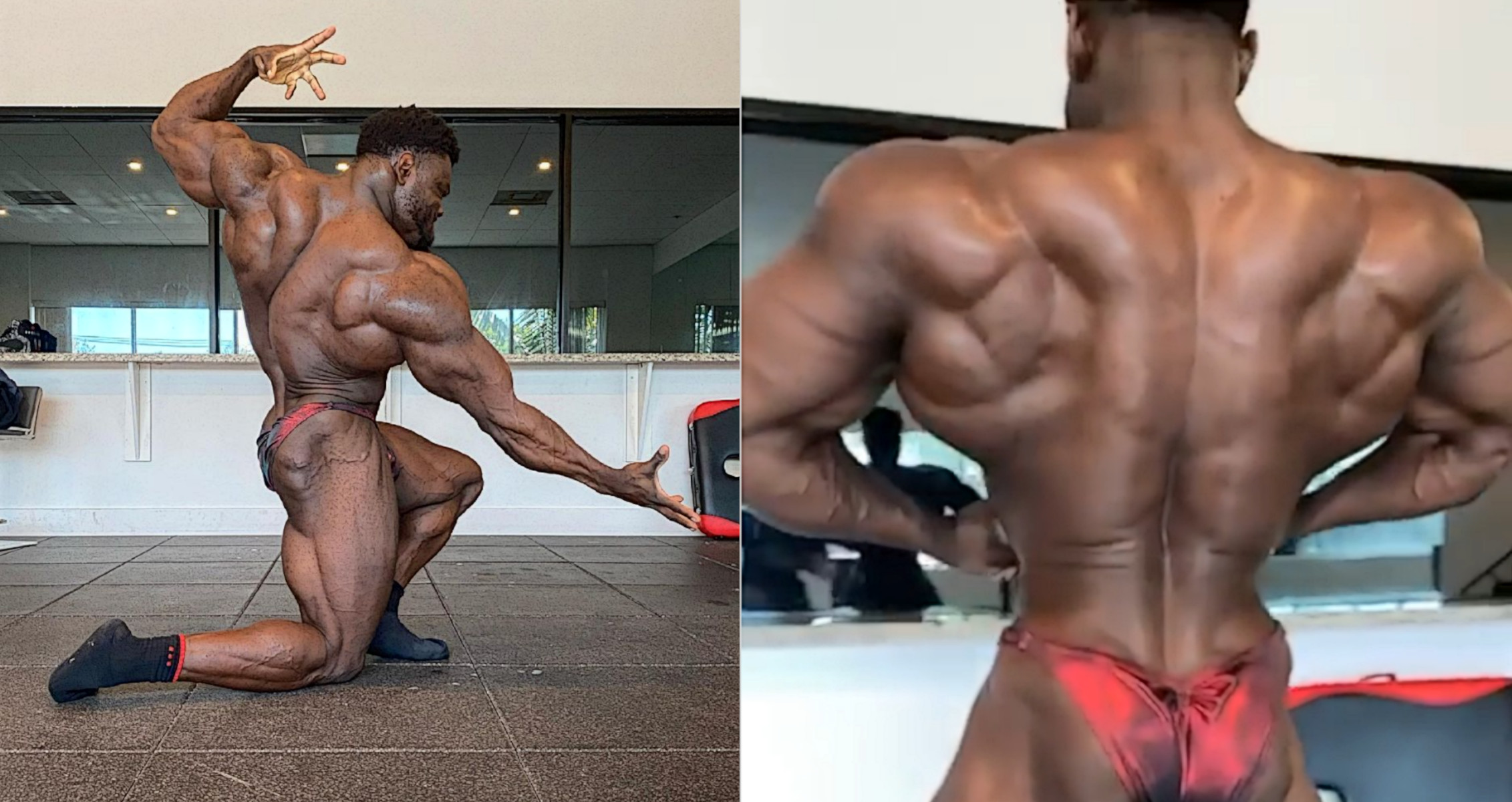 Days Out From His Debut, Blessing Awodibu Shows Off Crazy Back Gains
