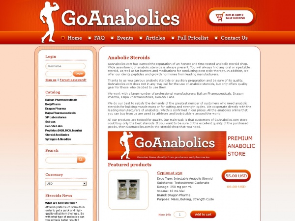 GoAnabolics.com Reviews