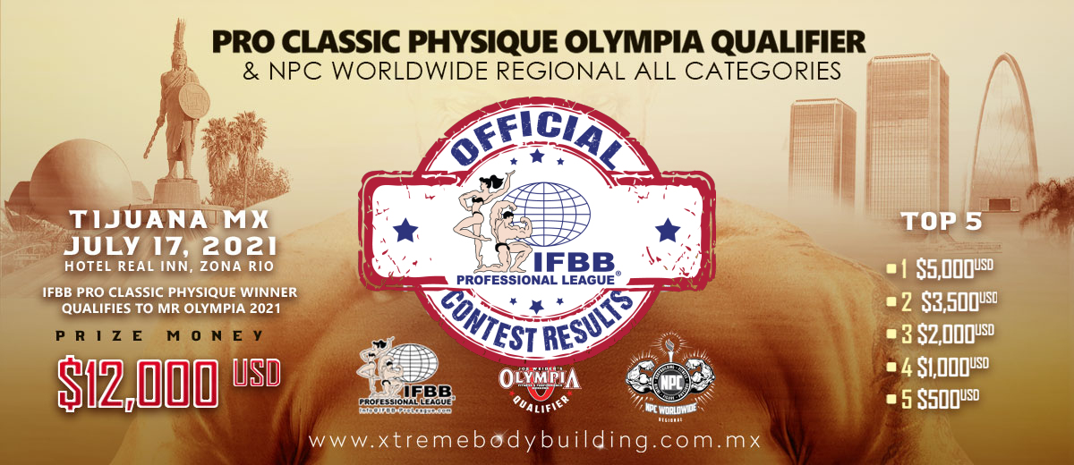 2021 Xtreme Bodybuilding & Fitness Pro Scorecard