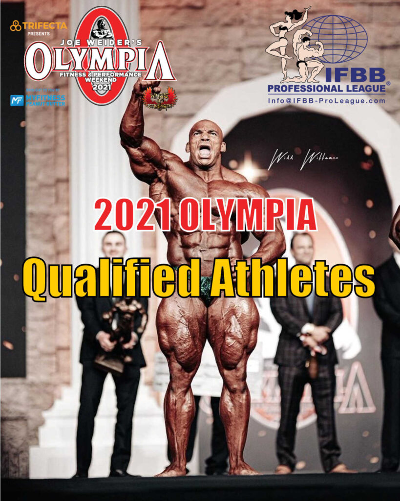 2021 Olympia Qualified Athletes