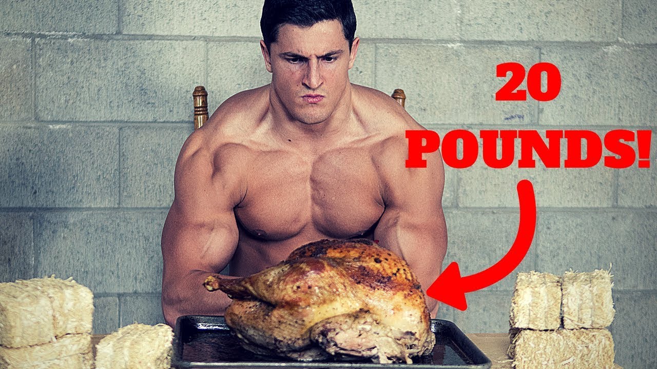 WATCH: This Bodybuilder Eats An Entire 20 Pound Turkey For Thanksgiving