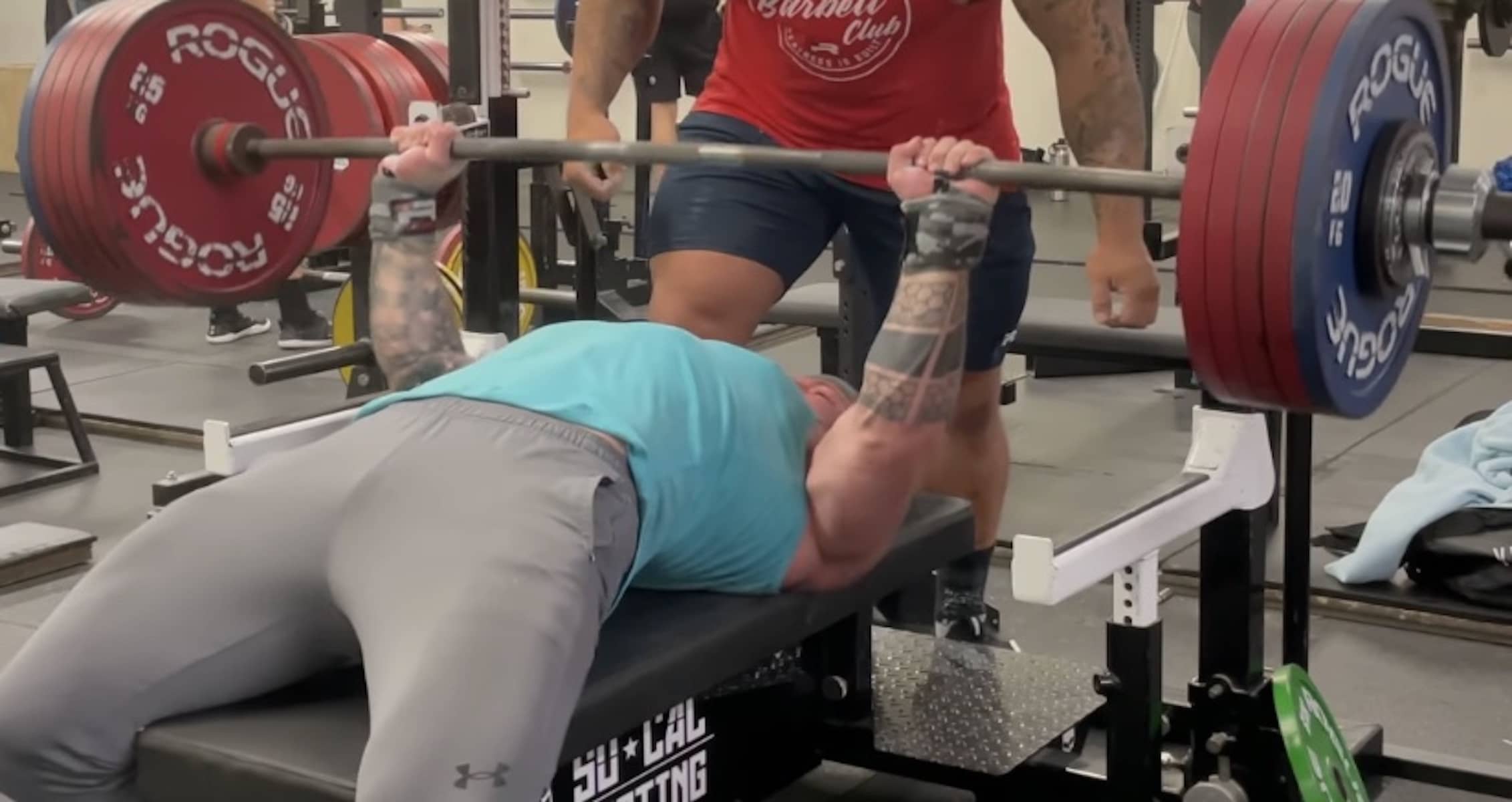 John Haack Completes Massive 600-Pound Bench Press In Training