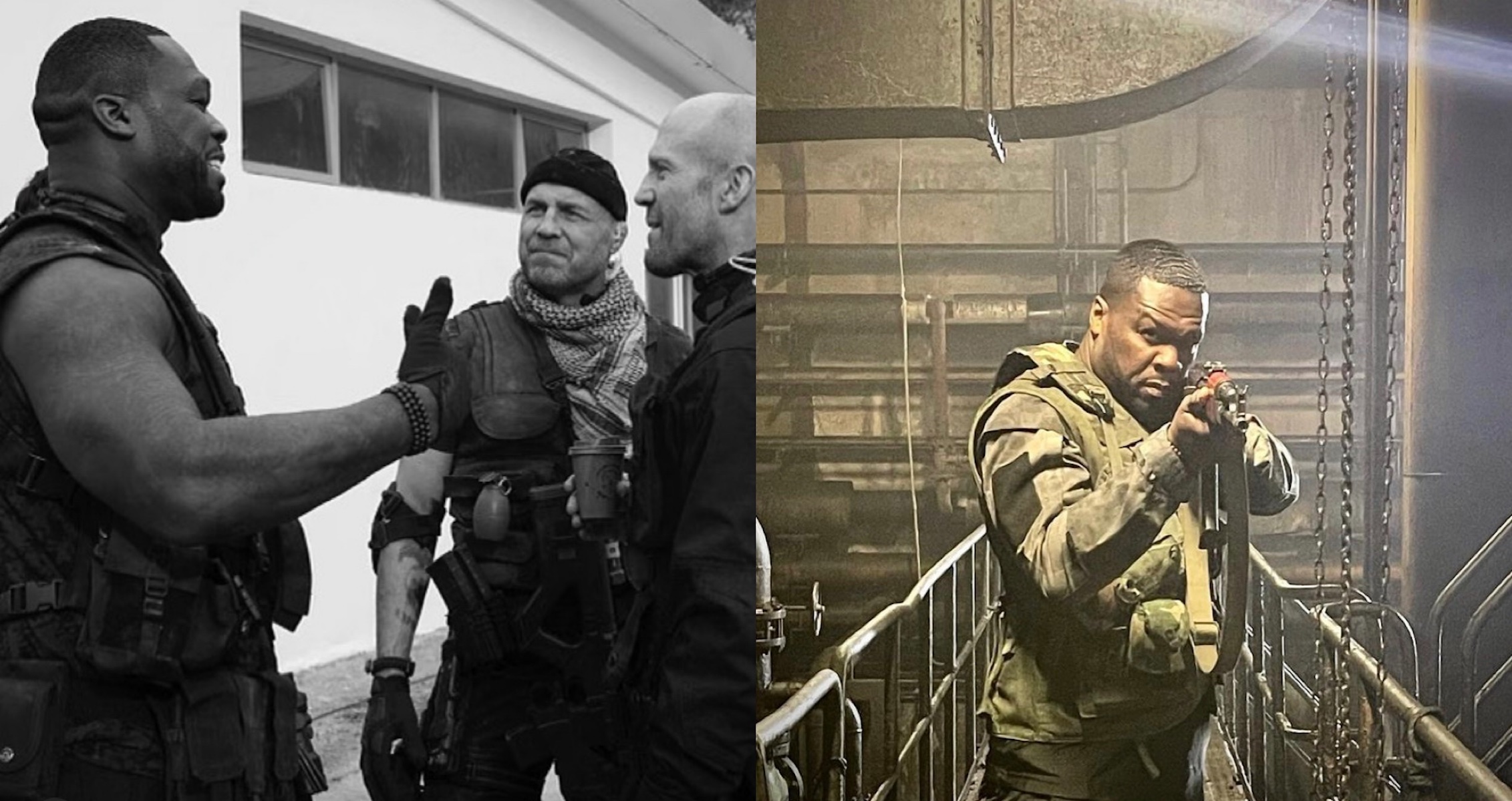 50 Cent Addresses Role, Praises Jason Statham For Work In “The Expendables 4”