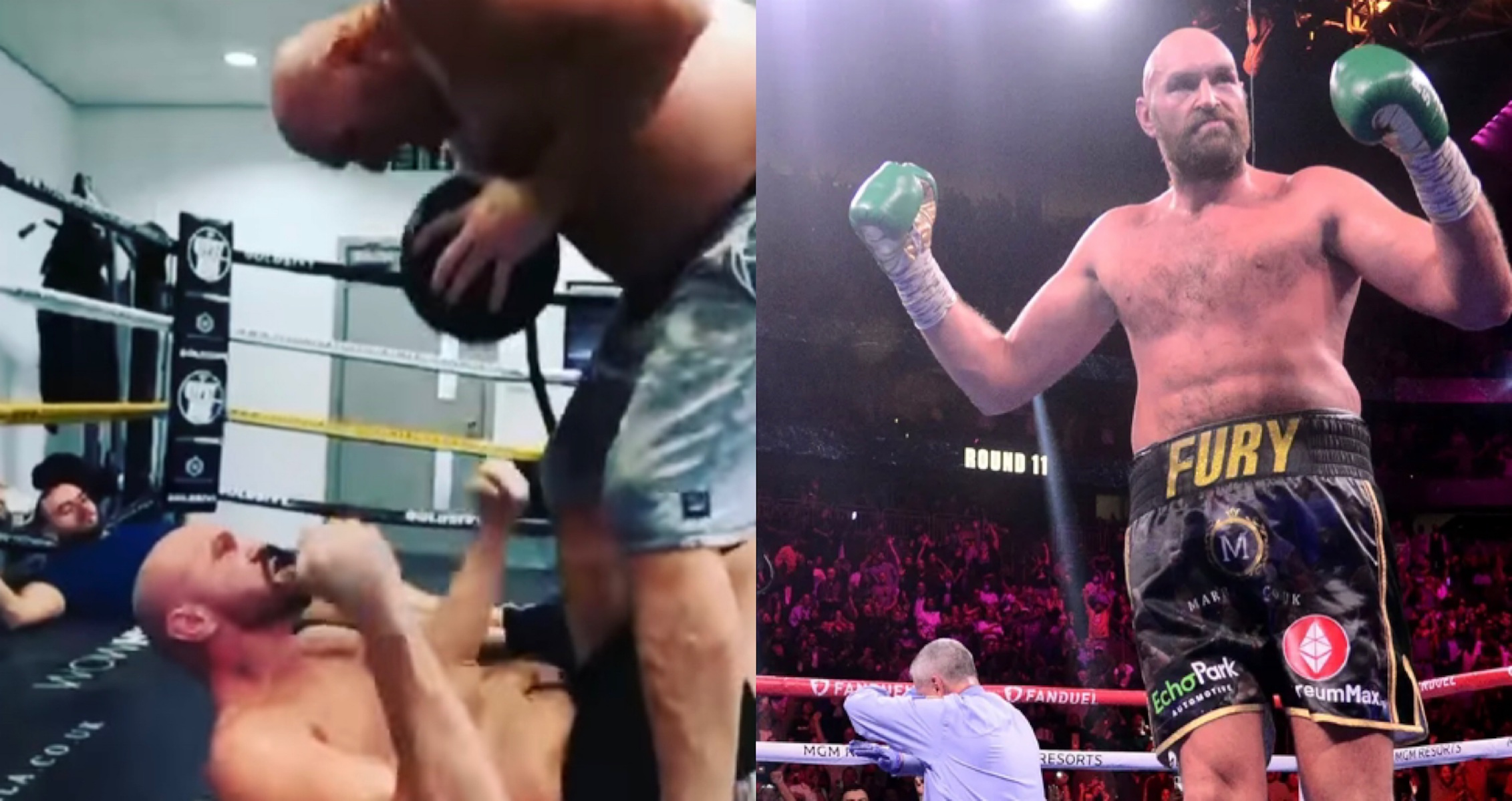 WATCH: Tyson Fury Shows Some Intense Training With His Father