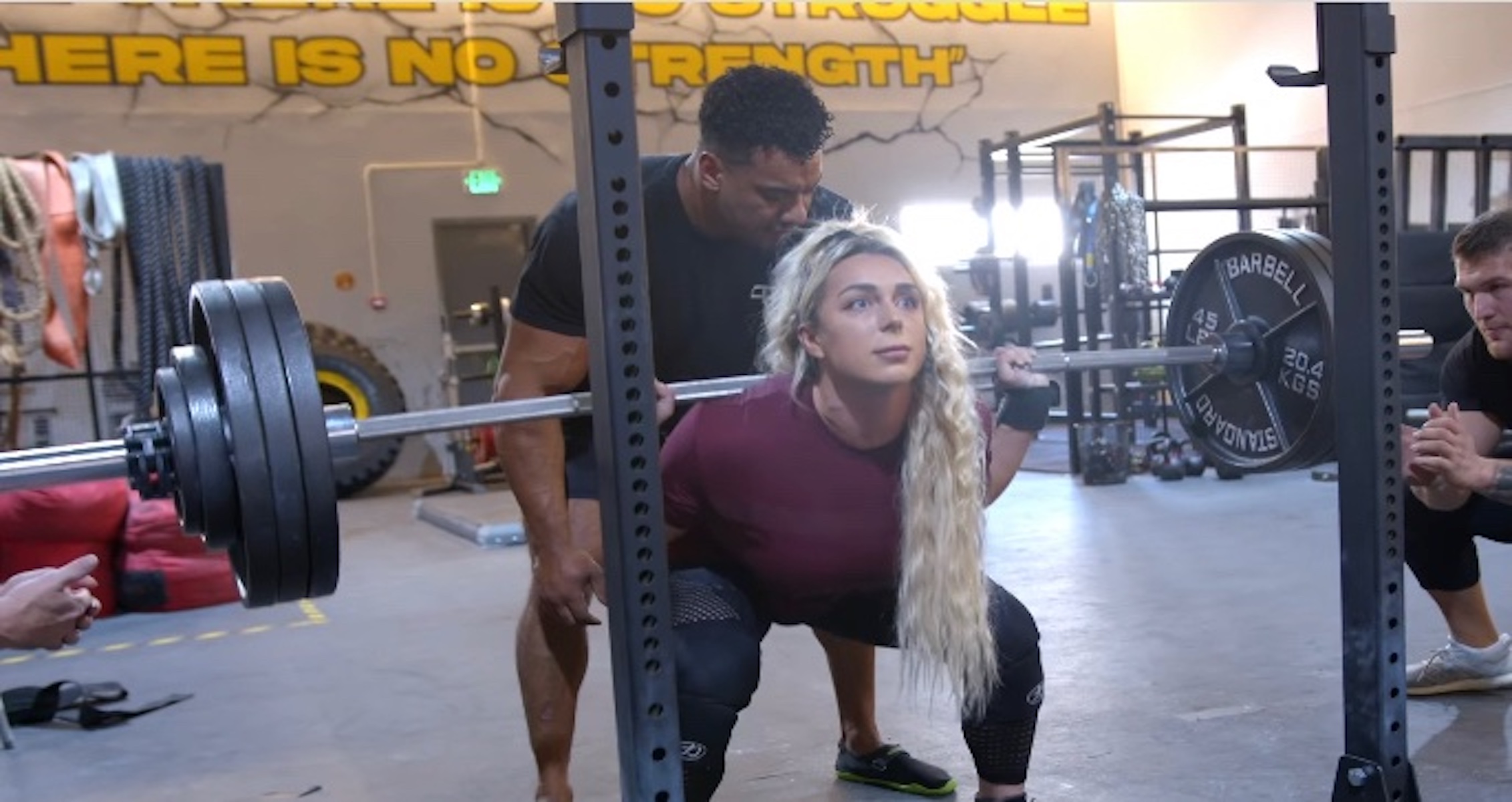 Kiera Jaston Squats 500 Pounds During Recent Training Session With Larry Wheels