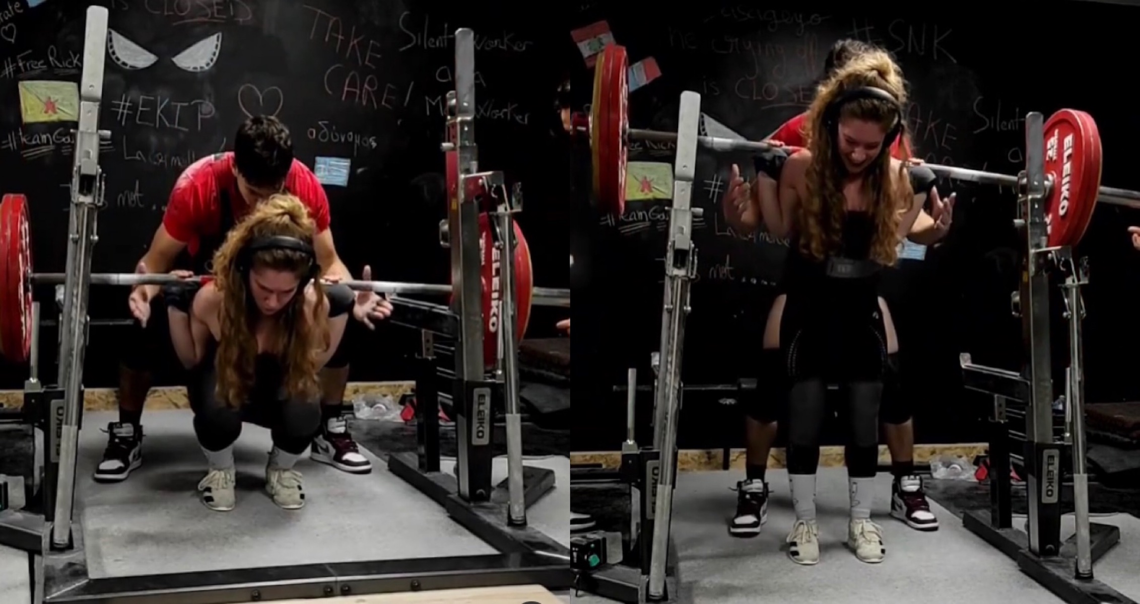 Tiffany Chapon Beats Squat World Record During Training Session