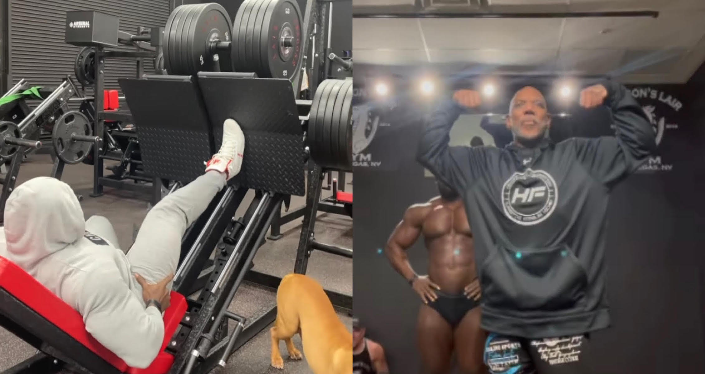 Andrew Jacked Trains Legs, Gets Posing Tips From Flex Wheeler