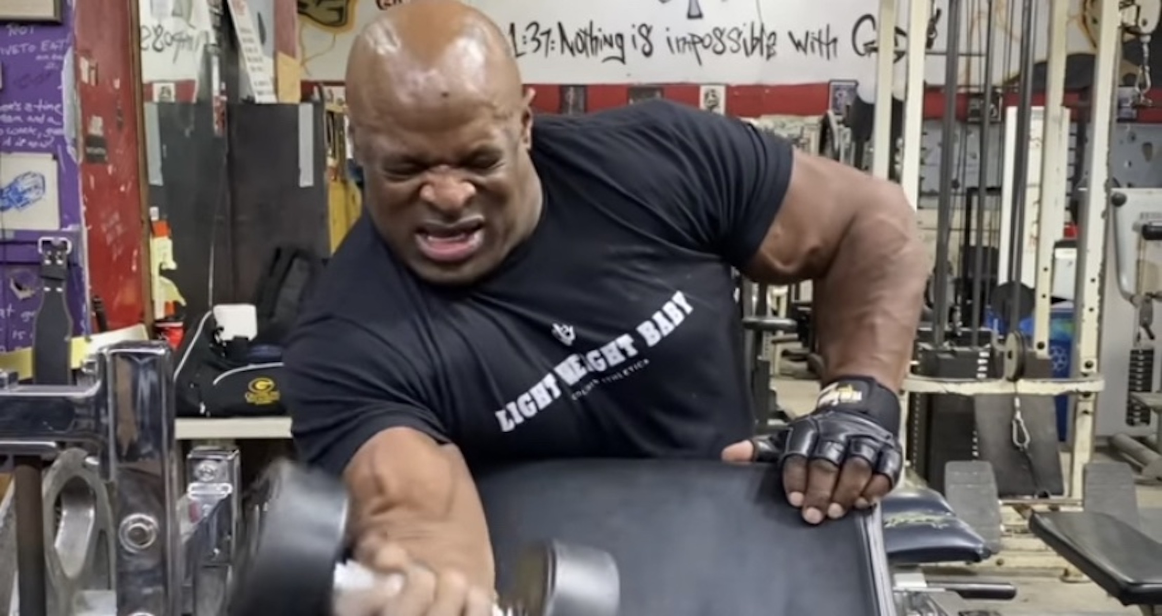 Ronnie Coleman Shares Workout Video Showing Massive Arms
