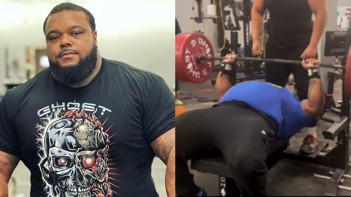 Powerlifter Julius Maddox Smokes 735 lbs (333.4 kg) Raw Bench Press In Training 