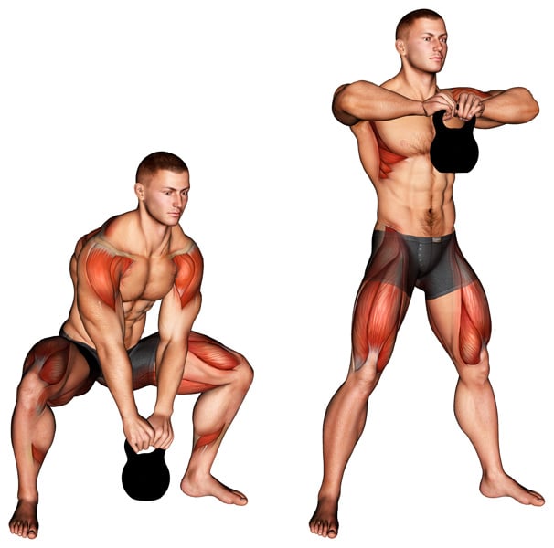 Kettlebell Sumo High Pull — How To, Variations and Muscles Worked
