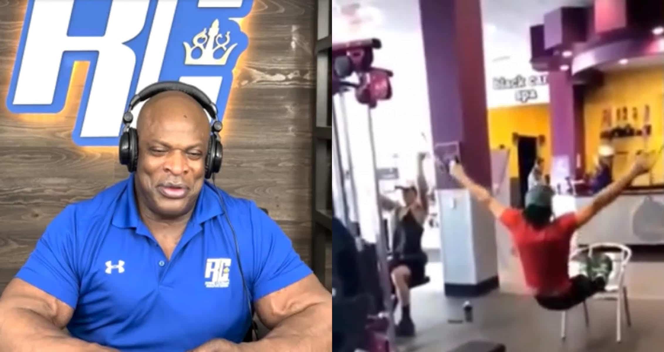 Ronnie Coleman Watches And Reacts To Funny Gym Fails