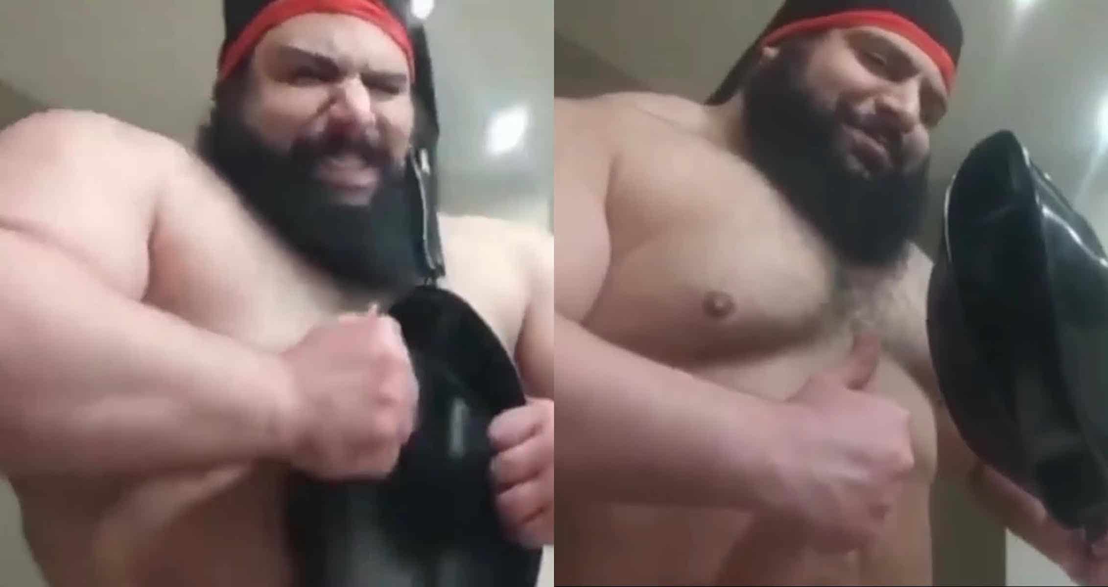 Iranian Hulk Shows Crazy Strength By Bending Frying Pan With Bare Hands
