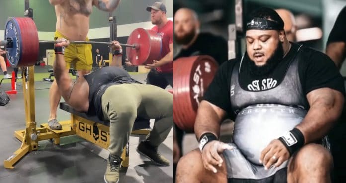 Julius Maddox Completes Massive 796-Pound Bench Press During Training