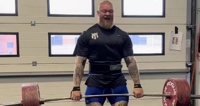 Hafthor Bjornsson Throws It Back To Strongman With 705.4-Pound Deadlifts For Two Reps