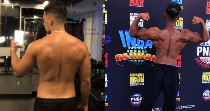INBA Sep Pouresa Showcases 4-Year Natural Bodybuilding Back Transformation