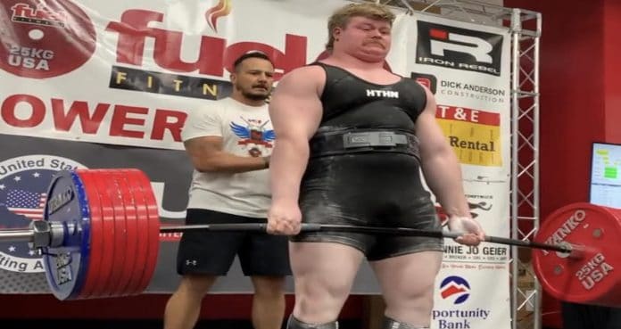 19-Year-Old Max Shethar Sets World Record In 18-19 Teen Division With Insane 804.7-Pound Deadlift