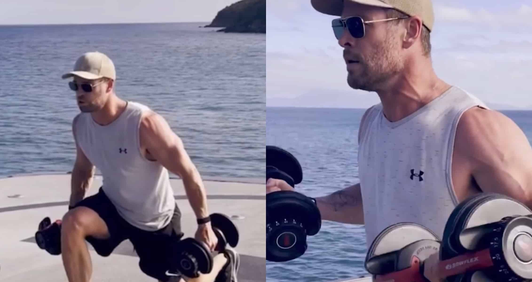 Chris Hemsworth Shares Intense 50 Rep Full Body Workout Challenge