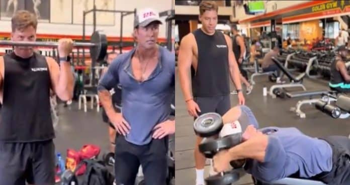 Joseph Baena Leads Mike O’Hearn Through Workout To Pump Up Arms