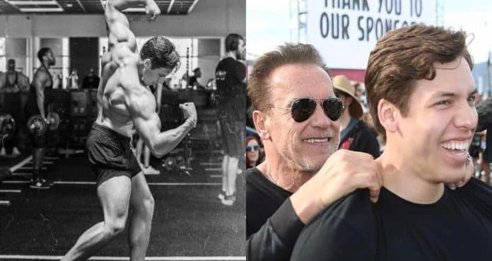 Joseph Baena Hits Bodybuilding Poses Made Famous By His Father, Arnold Schwarzenegger
