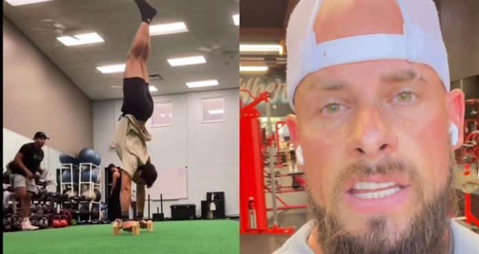 Joey Swoll Defends Man Being Confronted For Performing Handstands In The Gym