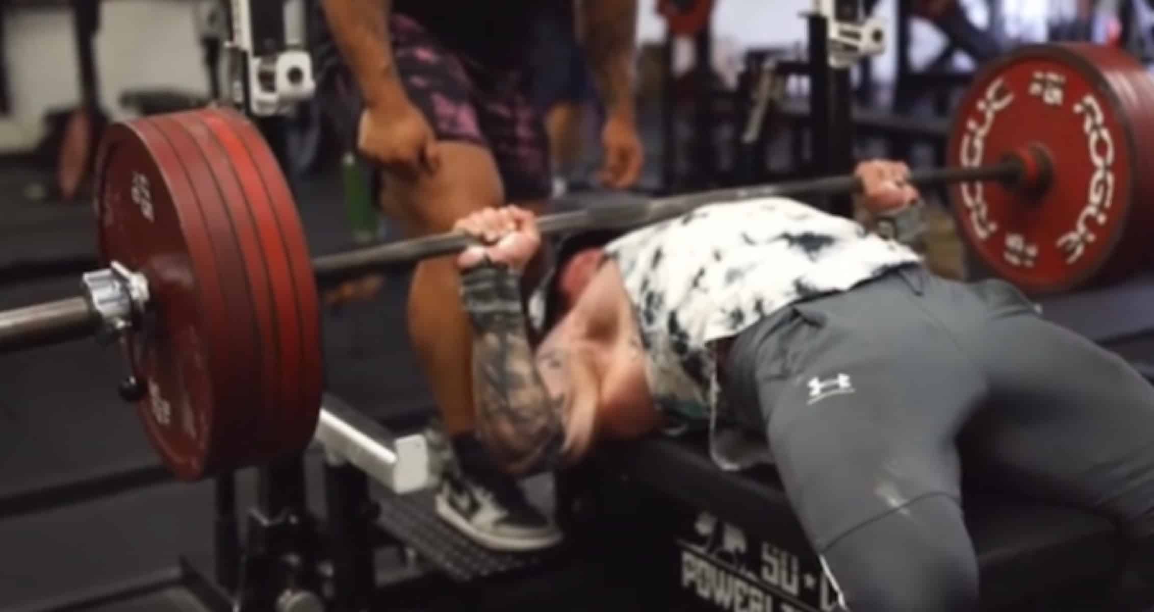 John Haack Bench Presses An Incredible 606Lbs in Recent Training