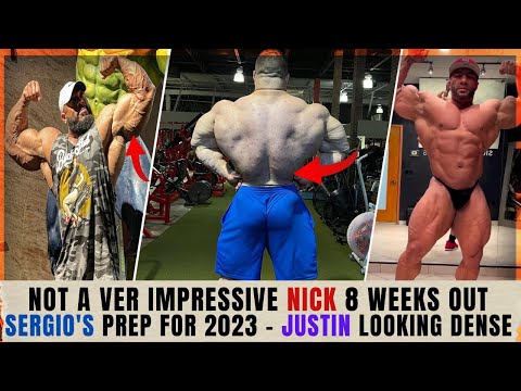 Nick Walker not looking impressive 8 weeks out+Kevin Levrone back at it +Justin looking dense+Sergio