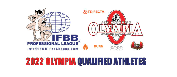 2022 Olympia-Qualified Athlete List