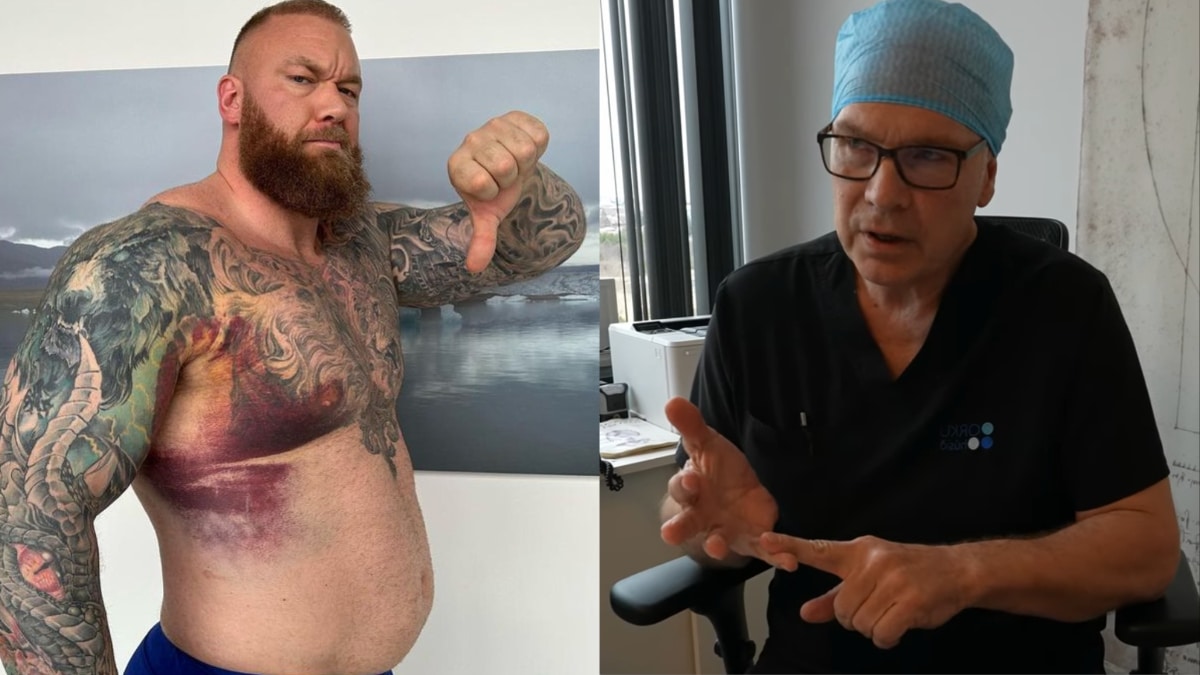 Hafthor Bjornsson Shares Doctor’s Update on Pec Tear Ahead of Surgery: ‘Swelling is Getting Worse’