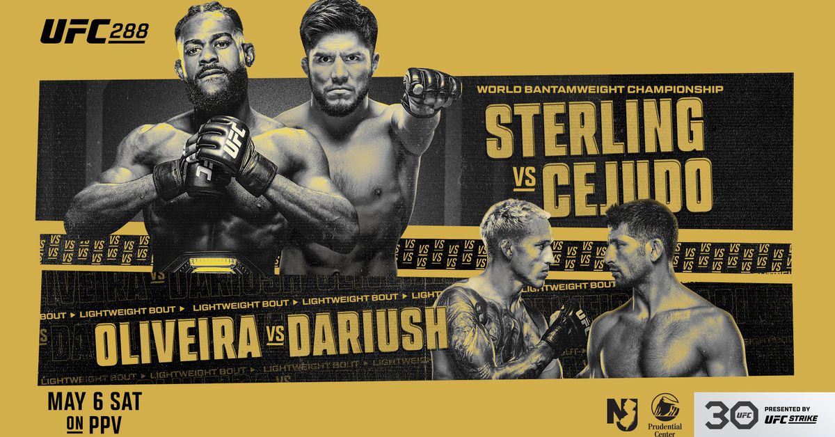 UFC 288 PPV Lineup Set For ‘Sterling Vs Cejudo’