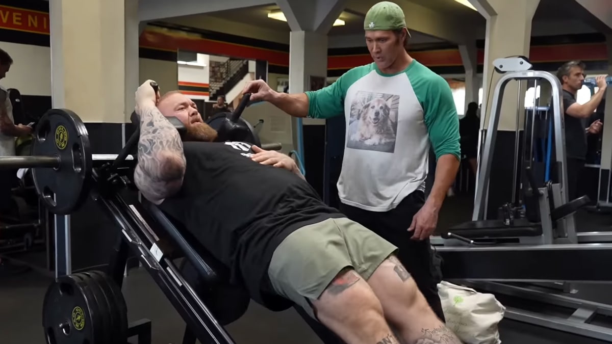 Mike O’Hearn & Injured Hafthor Bjornsson Use Tom Platz-Inspired Workout for Ligament Strength