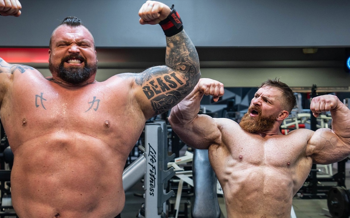 Flex Lewis and Strongman Eddie Hall Destroy Brutal Arm Workout & Share Physique Updates