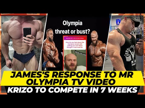James responds to Mr. Olympia video by him , Iain & Antoine + Is Martin in prep ? Krizo looks peeled