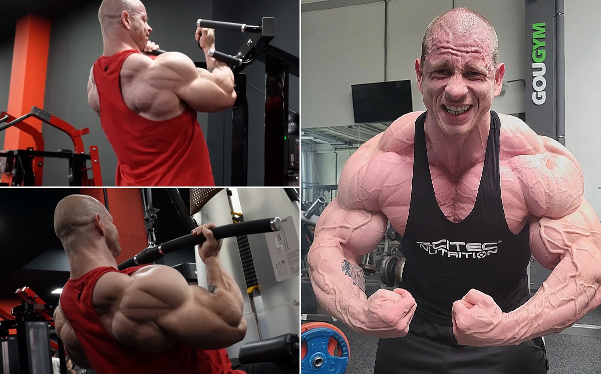 Michal Krizo Endures a Punishing Back Workout 3 Weeks From 2023 Empro Classic Pro Spain