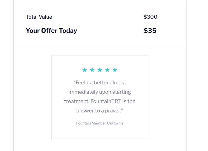 Fountain TRT Review - Our Best TRT Clinic Tested (2023)