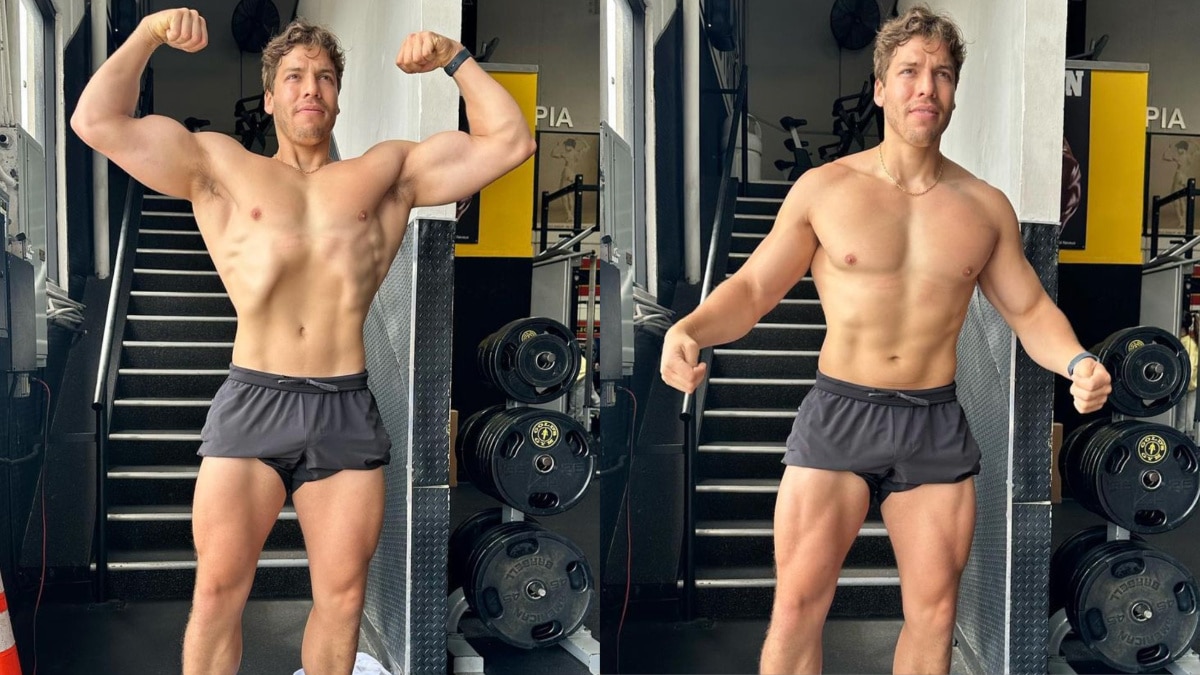 Arnold Schwarzenegger’s Son Joseph Baena Flexes His Bulging Biceps and Sculpted Legs at Iconic Gold’s Gym