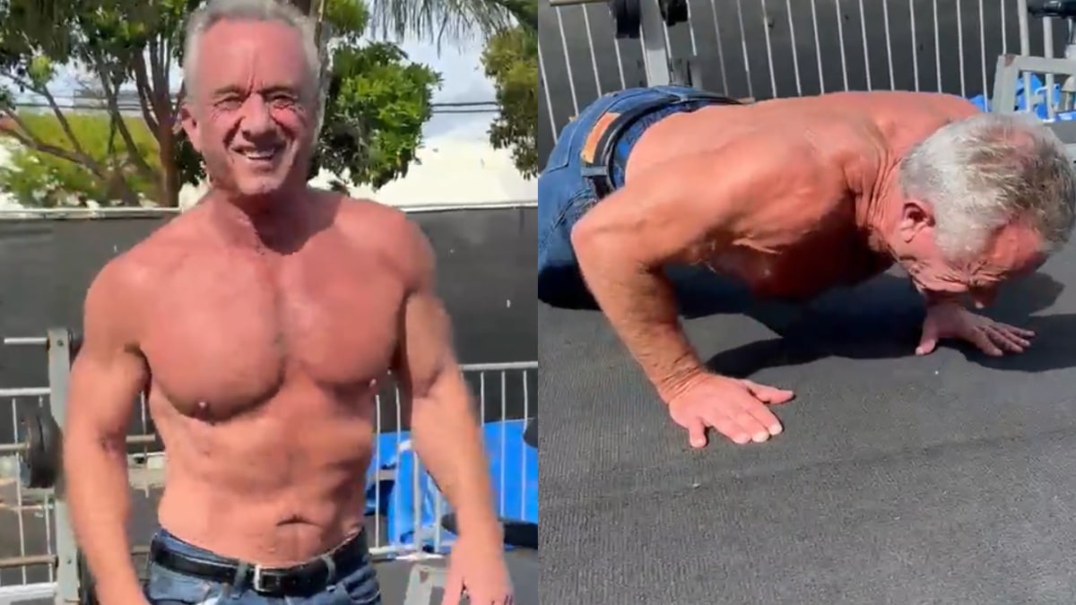 69-yo Robert F. Kennedy Jr. Goes Viral with Jacked Shirtless Workout Update at Gold’s Gym