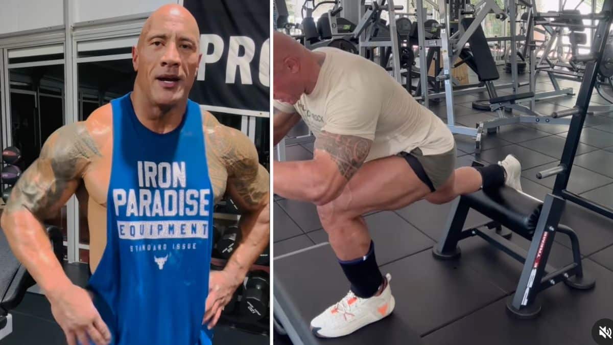The Rock Takes on Bulgarian Split Squats And Gets a Beating