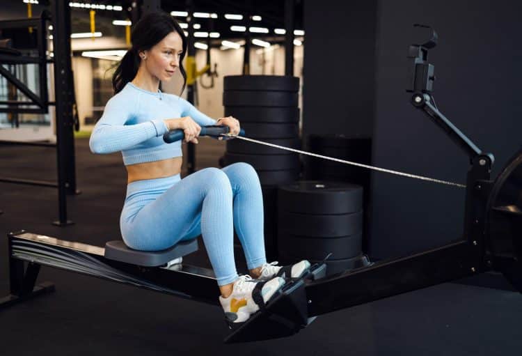 Exercise on Rowing Machine