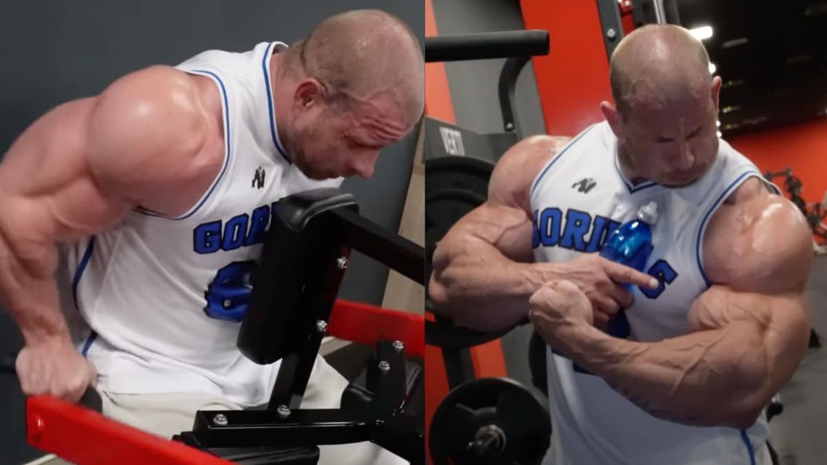 Michal Krizo Blitzes Through Triceps And Shoulders Workout