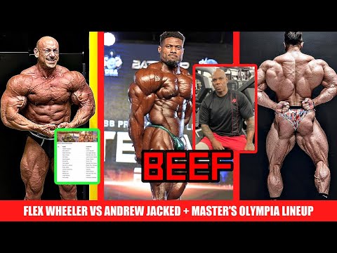 Beef Between Andrew Jacked and Flex Wheeler? + Master’s Olympia Lineup 1 Week Out + Regan Grimes