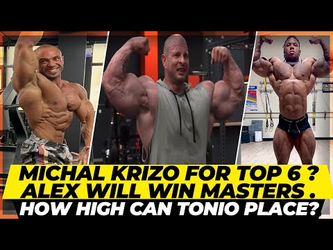 Michal Krizo might crack top 6 at Mr Olympia 2023 +How high can Tonio Place ?Alex ready for Master’s