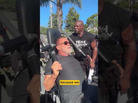 Arnold Schwarzenegger Workout With Ronnie Coleman at age 76