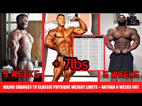 Classic Physique Weight Limits INCREASED Significantly + Nathan 6 Weeks Out+Ruff Diesel 9 Weeks Out