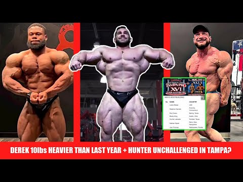 Derek Lunsford 10lbs Heavier Than Last Olympia + Hunter Labrada Unchallenged in Tampa +Keone 19 Days