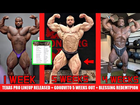 Carlos Thomas Jr 1 Week Out + Texas Pro Lineup Revealed + GoodVito 5 Weeks Out + Blessing Redemption