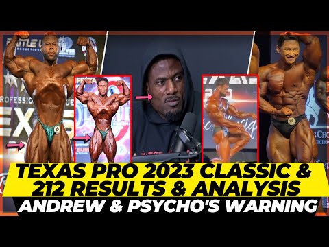 Andrew & Psycho’s warning + Texas Pro 2023 classic & 212 results comparisons & analysis