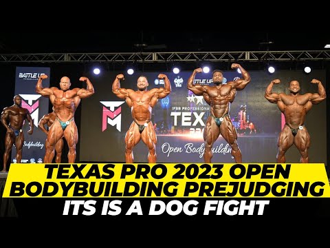 Texas pro 2023 open bodybuilding prejudging + Hunter vs Andrew , It’s a dog fight + Carlos’s debut