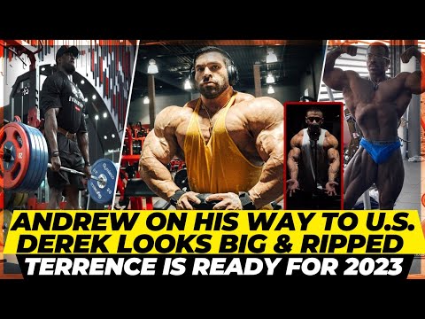 ANDREW JACKED ON HIS WAY TO U.S. FOR OLYMPIA PREP + DEREK LOOKS BIG & THICK + BEST TERRENCE EVER ?